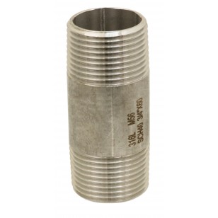 316L stainless steel standard nipple