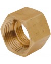 Hexagonal brass coupling - Female / Female with gasket stop