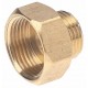 Hexagonal brass bushing - F/M reduced