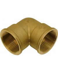 90° Brass elbow - F/F