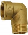 90° Brass street elbow - M/F