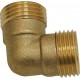 90° Brass Elbow - male / male