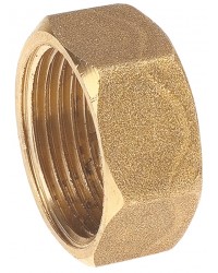 Hexagonal Brass cap - Female