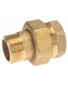 Brass Union - M/F - Flat gasket