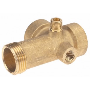 Brass 5 ways 1'' fittings - "Long series"