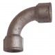 90° Bend - F/F - Galvanized Cast Iron