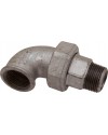 Union elbow - M/F - 3 Pieces - Taper seat - Galvanized Iron Cast