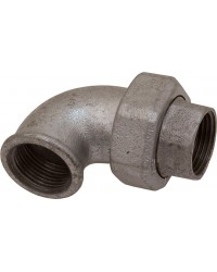 Union elbow - F/F - 3 Pieces -Taper seat - Galvanized Iron Cast