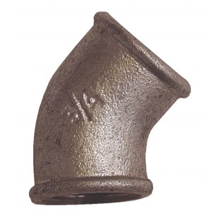 45° Elbow - F/F - Galvanized Iron Cast