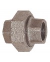 F/F Union - 3 pieces - Conical sealing - Galvanized Cast Iron