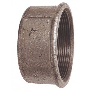 Female plain cap - Galvanized Cast Iron