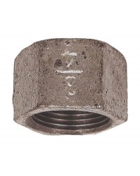 Female hexagonal cap beaded - Galvanized Cast Iron