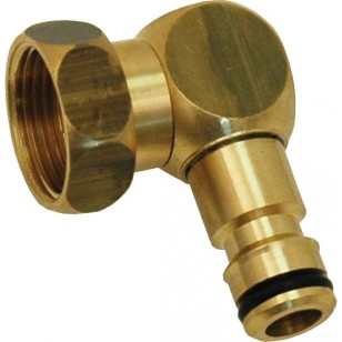 Automatic female fitting with swivel nut