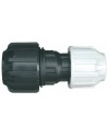 Straight polypropylene coupling - Universal x PE