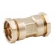 Straight brass coupling