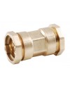 Straight brass coupling