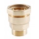 Straight brass coupling - PE / Male