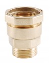 Straight brass coupling - PE / Male