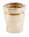 Straight brass coupling - PE / Female