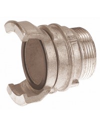 Aluminium Guillemin coupling - Male threaded with locking ring