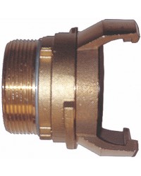 Raccord guillemin bronze - Mâle avec verrou