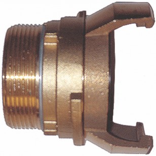 Raccord guillemin bronze - Mâle avec verrou