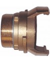 Raccord guillemin bronze - Mâle avec verrou