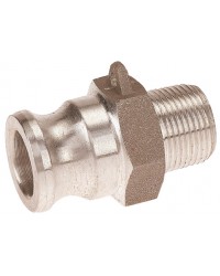 Male adaptor - Type F - Aluminium