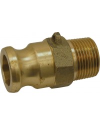 Male adaptor - Type F - Brass