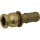 Adaptor for hose pipe - Type E - Brass