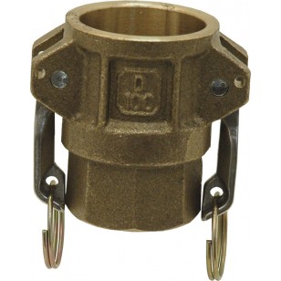 Coupleur femelle - Type D - Joints NBR - Laiton