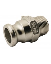 Male adaptor - Type F - 316 stainless steel