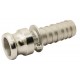 Adaptor for hose pipe - Type E - 316 stainless steel