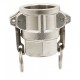 Coupleur femelle - Type D - Joints NBR - Inox