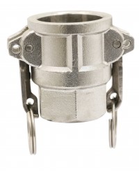 Coupleur femelle - Type D - Joints NBR - Inox