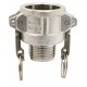 Coupleur mâle - Type B - Joints NBR - Inox 316