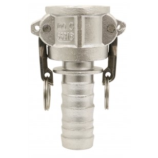 Coupleur cannelé - Type C - Joints NBR - Inox 316