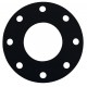 Drilled rubber flanged gaskets