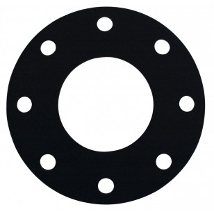 Drilled rubber flanged gaskets