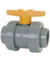 PVC ball valve - "Industrial series" - EPDM Ball seal - To bond