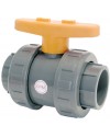 PVC ball valve - "Industrial series" - FPM ball seal - To bond