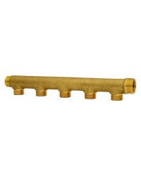 Brass manifold - Male 3/4'' or Female 1/2'' inlet - Male 1/2'' outlet