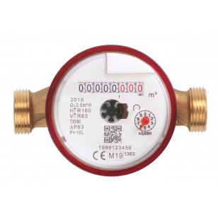 Divisional water meter - Hot water