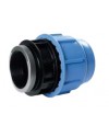 Female threaded polypropylene adaptor for PE pipe with reinforced stainless steel cap