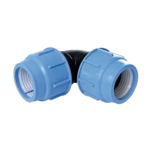 90° Polypropylene elbow for PE pipe