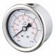 Pressure gauge - Stainless steel casing - Glycerine - Class 1.6 - Brass axial fitting 1/4''G - Ø 50 - Glycerine