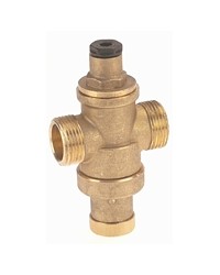 Pressure reducing valve - Brass hot forged piston type - "Mignon series" - Male / Male - Raw brass