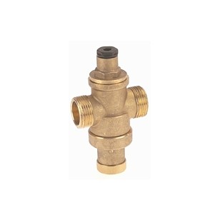 Pressure reducing valve - Brass hot forged piston type - "Mignon series" - Male / Male - Raw brass