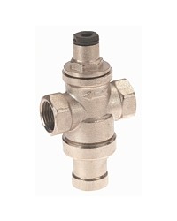 Pressure reducing valve - Brass hot forged piston type - Female / Female - Nickeled brass