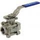 Stainless steel ball valve - 3 pieces - Full Bore - Female / Female - ISO 5211 Platinum